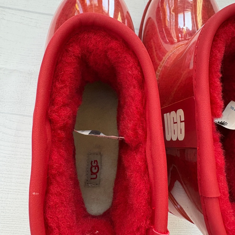 UGG Kids Shiny Red Boots - Picture 7 of 9